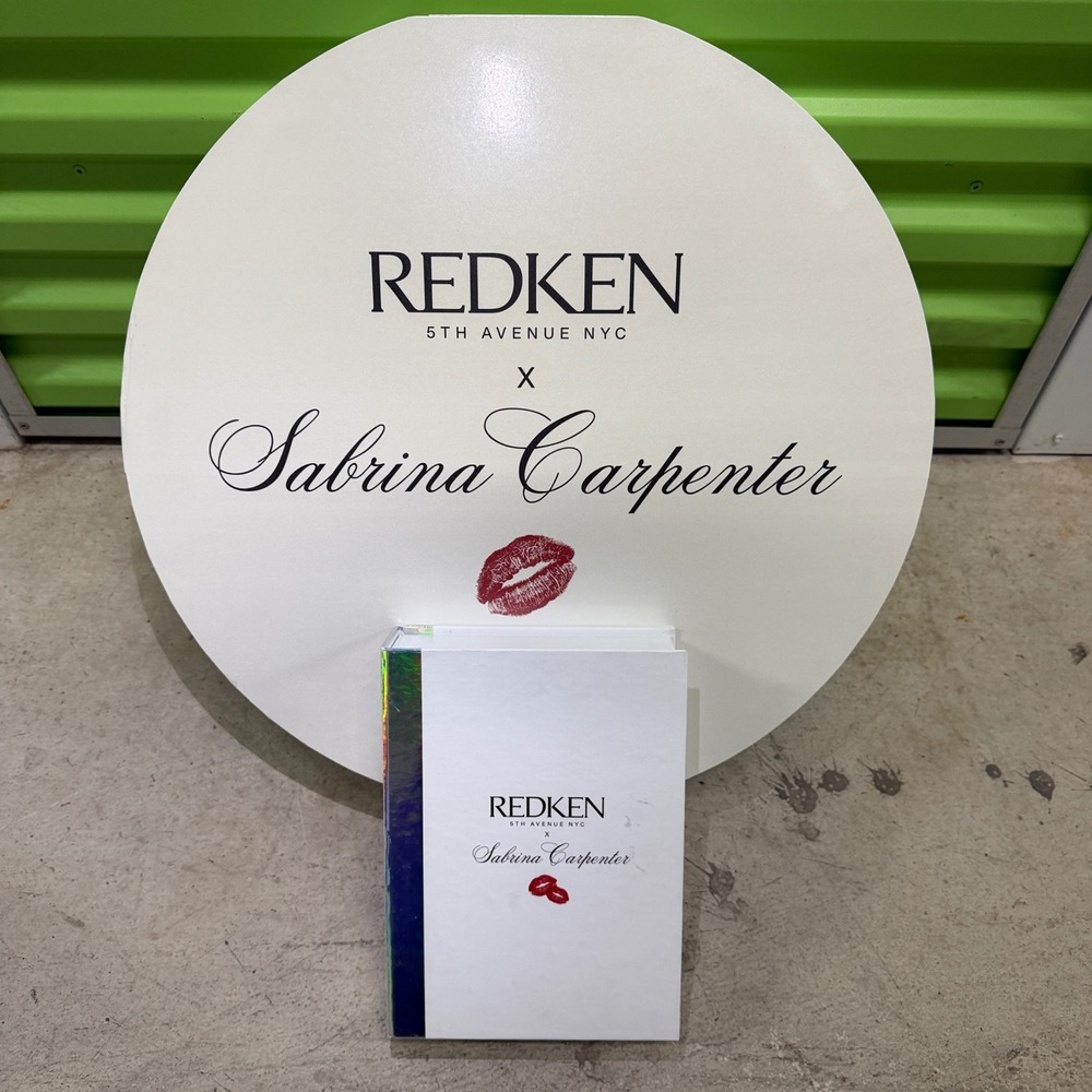 Sabrina Carpenter Redken Vanity Mirror 19" PR Box "Leave It In" Display Set